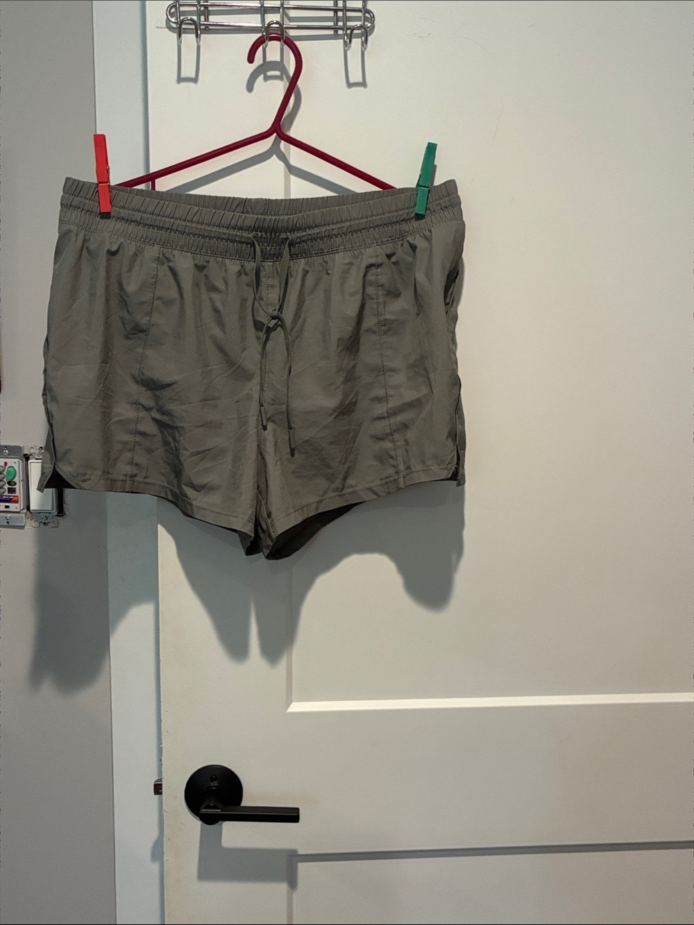 90 Degree By Reflex Women's Olive Athletic Shorts B31